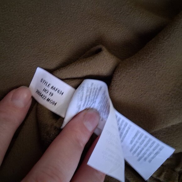 Madewell Women's Size XL Olive Green Getaway Oversized Button-Down Shirt - Picture 8 of 11